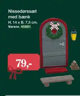 Harald Nyborg Nissedørssæt med bænk tilbud
