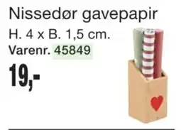Harald Nyborg Nissedør gavepapir tilbud
