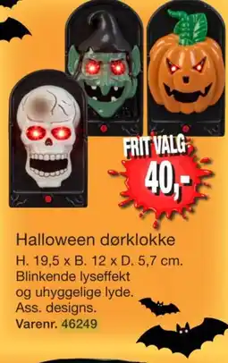 Harald Nyborg Halloween dørklokke tilbud