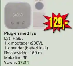 Harald Nyborg Plug-in med lys Lys: RGB. tilbud