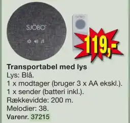 Harald Nyborg Transportabel med lys Lys: Blå. tilbud