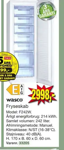 Harald Nyborg Wasco fryseskab tilbud