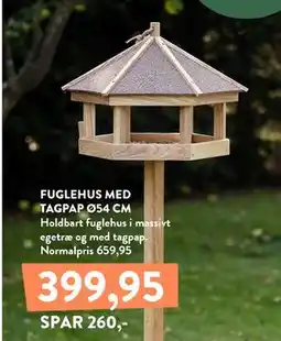 Plantorama FUGLEHUS MED TAGPAP Ø54 CM tilbud