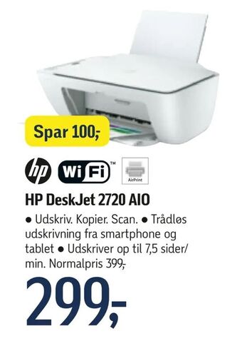 Føtex HP DeskJet 2720 AIO tilbud