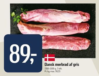 Føtex Dansk mørbrad af gris tilbud