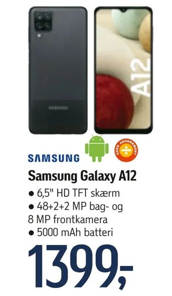 Føtex Samsung Galaxy A12 tilbud