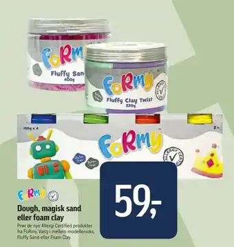 Føtex Dough, magisk sand eller foam clay tilbud