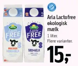 Føtex Arla Lactofree økologisk mælk tilbud