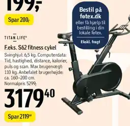 Føtex F.eks. S62 fitness cykel tilbud
