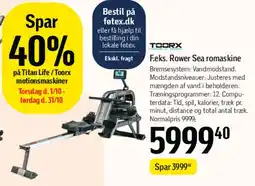 Føtex F.eks. Rower Sea romaskine tilbud