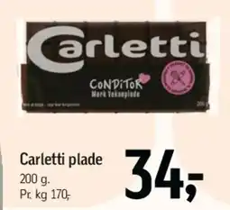 Føtex Carletti plade tilbud