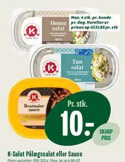 Min Købmand K-Salat Pålægssalat eller Sauce tilbud
