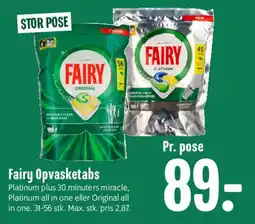 Min Købmand Fairy Opvasketabs tilbud