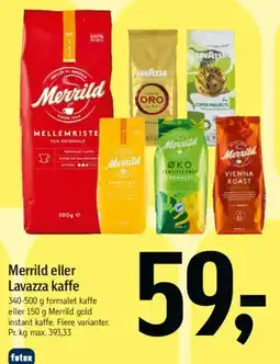 Føtex Merrild eller Lavazza kaffe tilbud