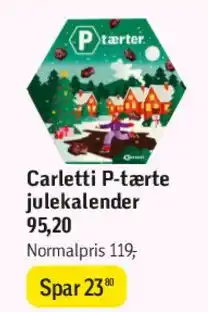 Føtex Carletti P-tærte julekalendar tilbud