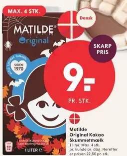 SPAR Matilde Original Kakao (kakaoskummetmælk) tilbud