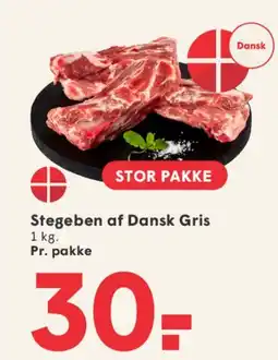 SPAR Stegeben af Dansk Gris tilbud