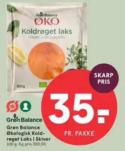 SPAR Grøn Balance Økologisk Koldrøget Laks tilbud