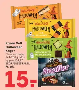 SPAR Karen Volf Halloween Kager tilbud