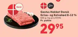 SPAR Gestus Hakket Dansk Grise- og Kalvekød 8-12% tilbud