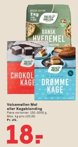 SPAR Valsemøllen Mel eller Kageblanding tilbud