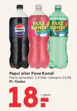 SPAR Pepsi eller Faxe Kondi tilbud