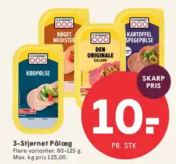 SPAR 3-Stjernet Pålæg tilbud