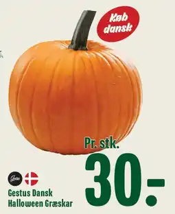 Min Købmand Gestus Dansk Halloween Græskar tilbud