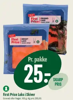 Min Købmand First Price Laks i Skiver tilbud