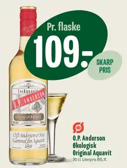 Min Købmand O.P. Anderson Økologisk Original Aquavit tilbud