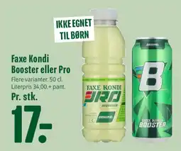 Min Købmand Faxe Kondi / Booster eller Pro tilbud