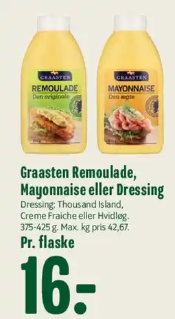 Min Købmand Graasten Remoulade / Mayonnaise / Dressing tilbud