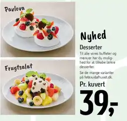 Føtex Desserter (Pavlova, Frugtsalat) tilbud