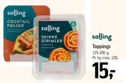 Føtex salling toppings / pålæg tilbud