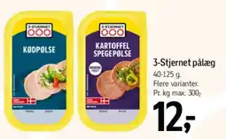 Føtex 3-Stjernet pålæg tilbud