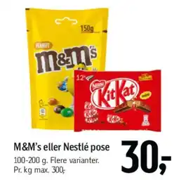 Føtex M&M's eller Nestlé pose tilbud