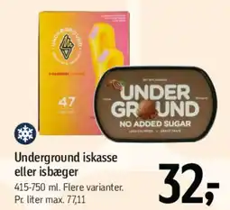 Føtex Underground iskasse eller isbæger tilbud