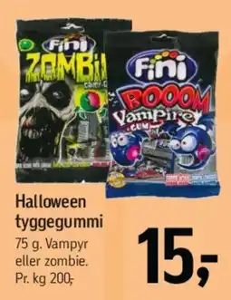 Føtex Halloween tyggegummi tilbud