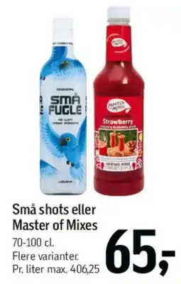 Føtex Små shots eller Master of Mixes tilbud