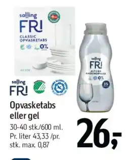 Føtex Opvasketabs eller gel tilbud