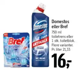 Føtex Domestos eller Bref tilbud