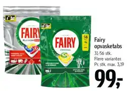 Føtex Fairy opvasketabs tilbud