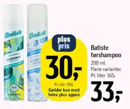 Føtex Batiste tørshampoo tilbud