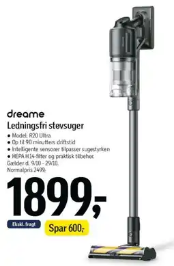 Føtex Ledningsfri støvsuger tilbud