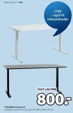 JYSK STAUNING skrivebord tilbud