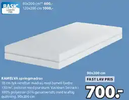 JYSK KAMELVA springmadras tilbud