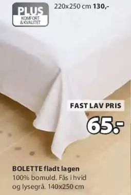 JYSK BOLETTE fladt lagen tilbud