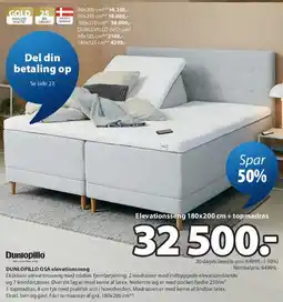 JYSK DUNLOPILLO OSA elevationsseng tilbud