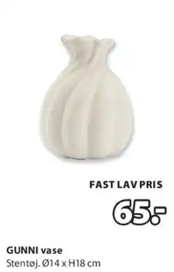 JYSK GUNNI vase tilbud