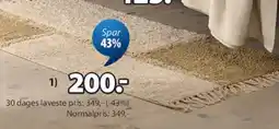 JYSK MAHOGNI tæppe tilbud